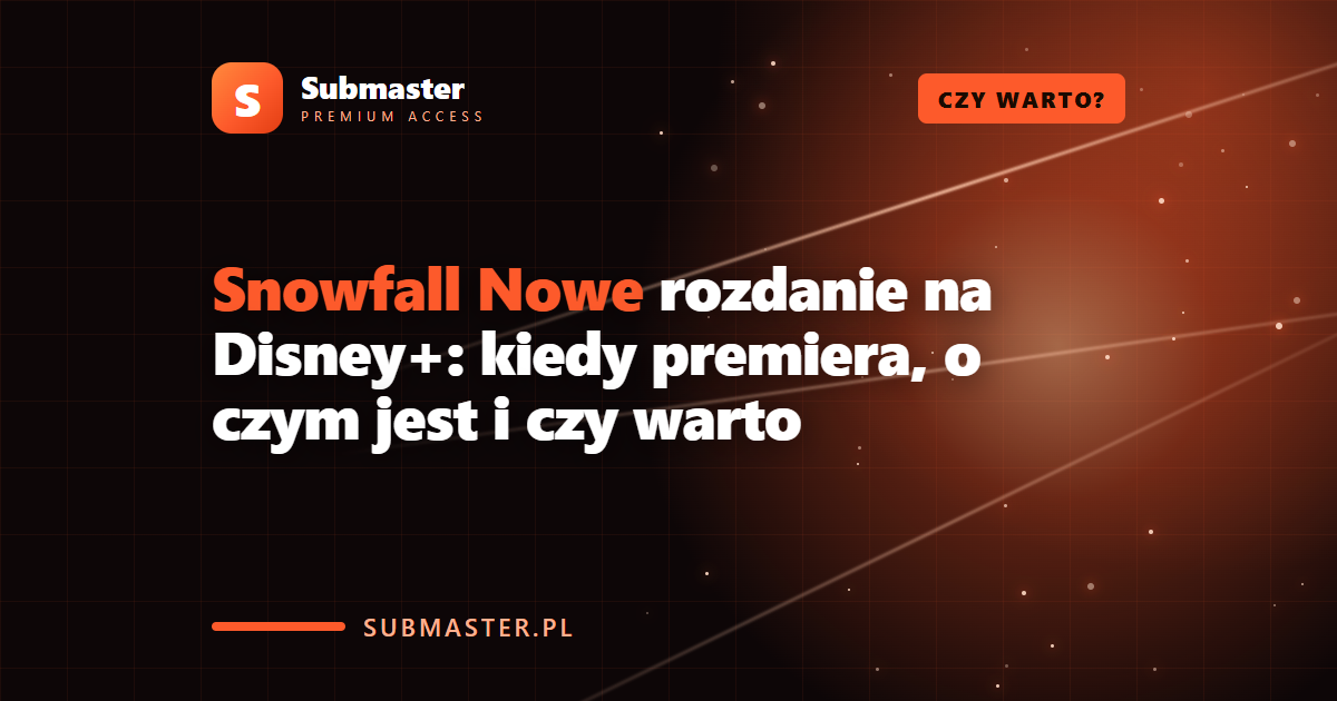 Snowfall Nowe rozdanie na Disney+: kiedy premiera, o czym jest i czy warto